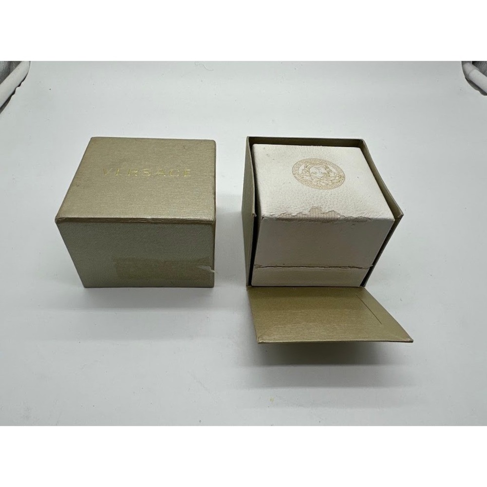Versace Medusa Head Gold Tone Statement Ring Made in Italy Size 17 with Box - Picture 12 of 12